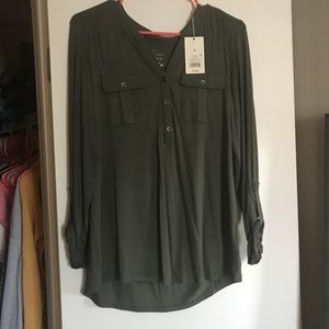 a new day 3/4 length sleeve shirt
